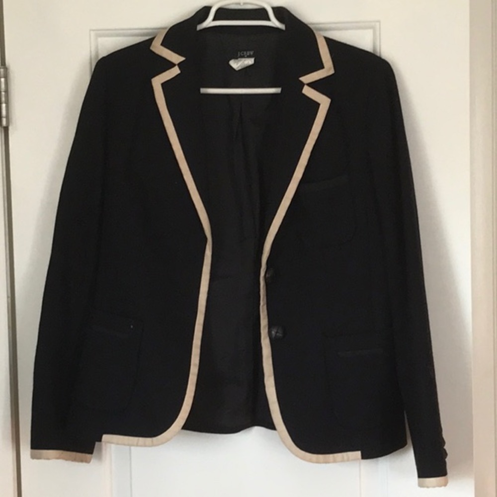 JCrew Factory Wool Blazer w/Contrast Trim